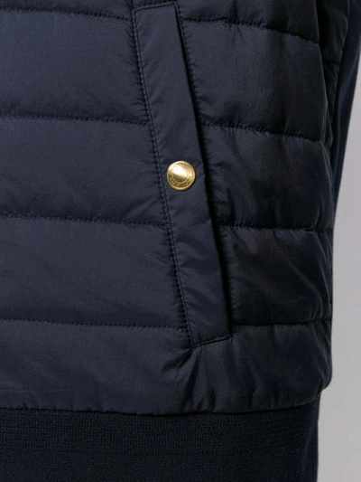 Shop Ralph Lauren Padded Waistcoat Jacket In Blue