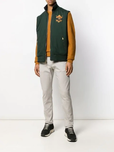 Polo Ralph Lauren Padded Waistcoat Jacket In Blue