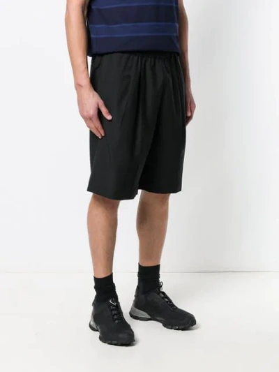 Shop Kris Van Assche Classic Track Shorts In Black