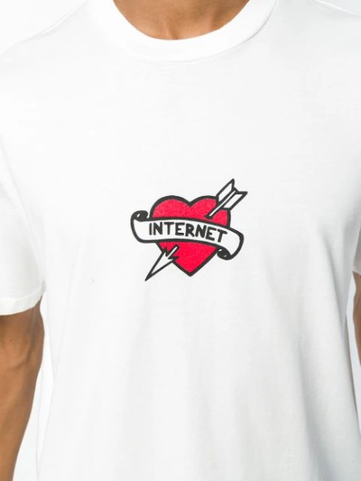 Shop Sunnei Internet Heart Tattoo T In White