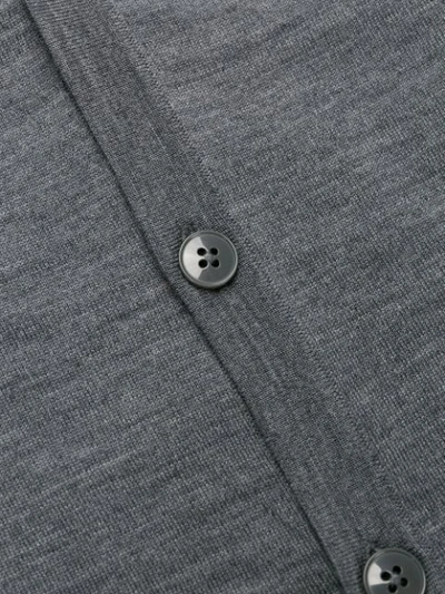 Shop Z Zegna Classic Cardigan In K98 Grey