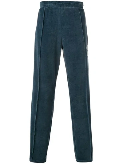 Shop Off-white Side Panelled Track Pants In Blue
