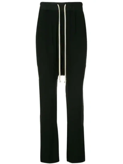 Shop Rick Owens Drop-crotch Trousers - Black