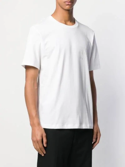 Shop Helmut Lang Map Graphic T-shirt In White