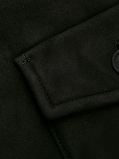 Shop Salvatore Santoro Aviator Button Jacket In Black