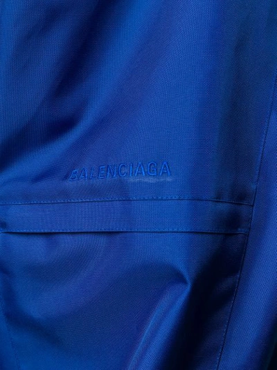 Shop Balenciaga New Parka In Blue