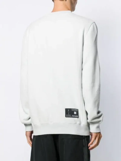 Shop Ben Taverniti Unravel Project Branded Sweatshirt In Grey