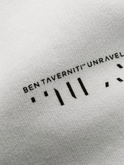 Shop Ben Taverniti Unravel Project Branded Sweatshirt In Grey