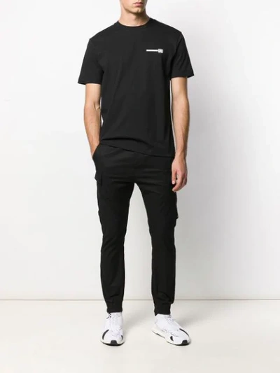 Shop Les Hommes Urban Logo Patch T-shirt In Black