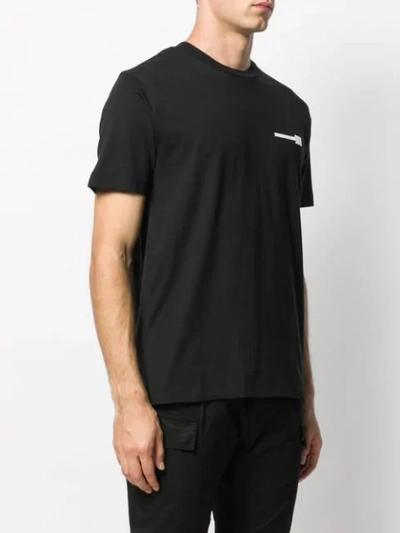 Shop Les Hommes Urban Logo Patch T-shirt In Black