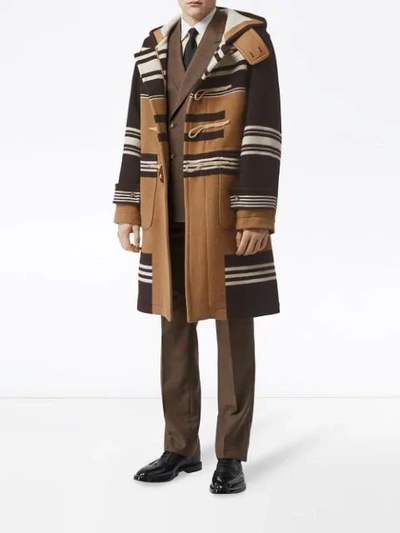 Shop Burberry Doppelreihiges Sakko In Brown