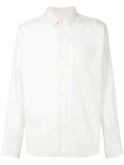 Shop Ami Alexandre Mattiussi Classic Wide Fit Shirt In White