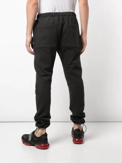 Shop Fear Of God Elasticated Track Pants In Black