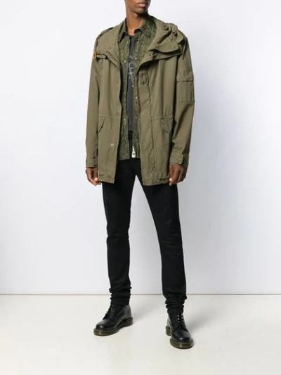 Shop Mr & Mrs Italy Parka Jacket In Green