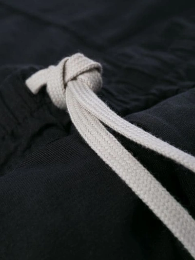 Shop Rick Owens Drkshdw Drop-crotch Drawstring Trousers In Black