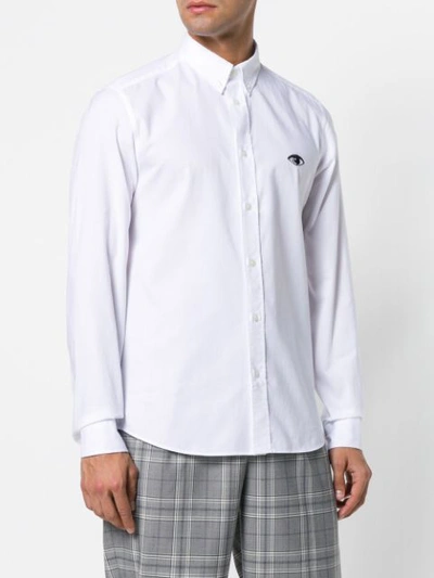 Shop Kenzo Button Down Shirt - White
