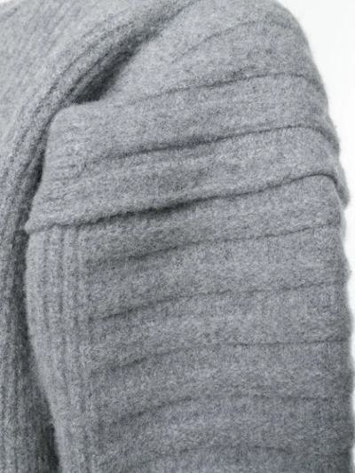 Hed Mayner Oversized Knitted Sweater - Grey In Grey