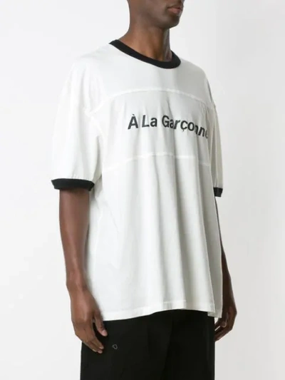 Shop À La Garçonne + Hering Special 1 Oversized T-shirt In White