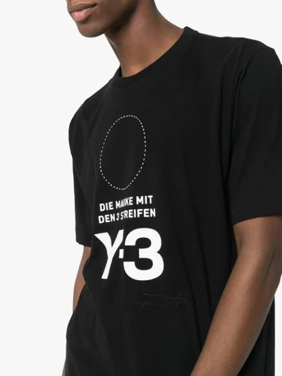 Shop Y-3 T-shirt Mit Logo-print In Black