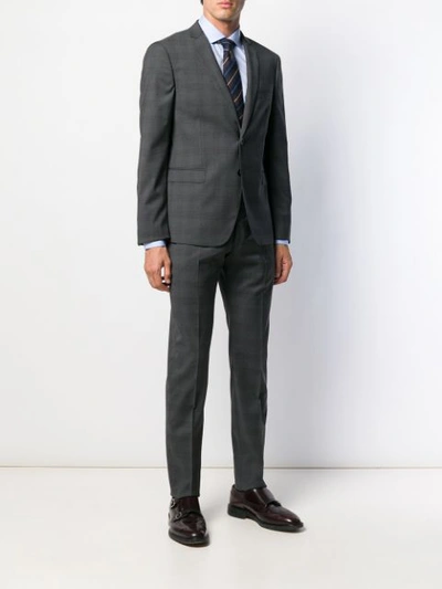 Shop Tonello Two-piece Fitted Suit In Grey