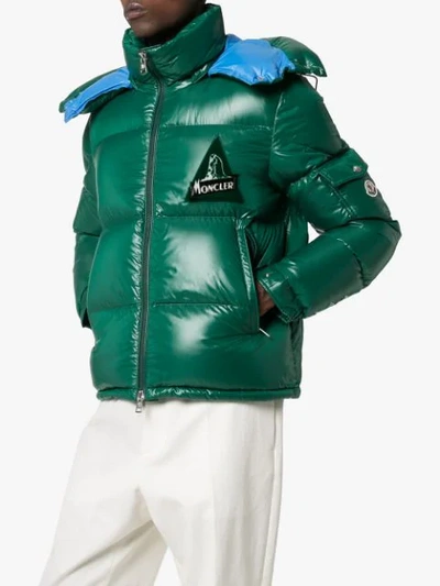 Moncler Wilson Hooded Quilted Down Puffer Jacket In Green | ModeSens