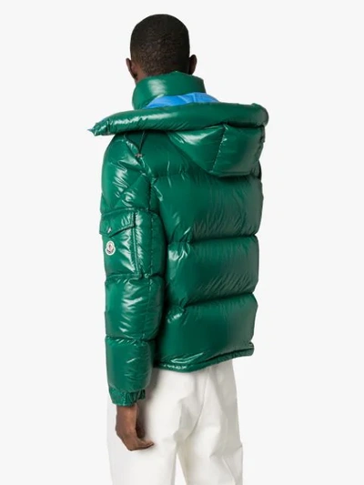 Shop Moncler Wilson Padded Jacket In Green
