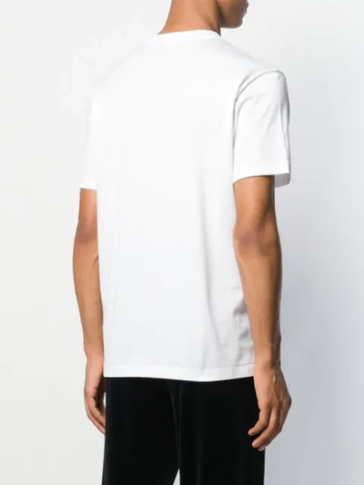 Shop Versace Safe Word T-shirt In White