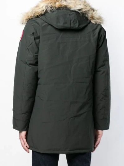 Shop Canada Goose Langford Parka Coat In Green