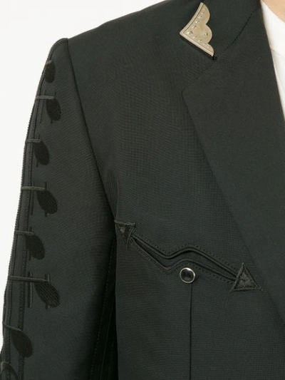 Shop Takahiromiyashita The Soloist Western Button Blazer In Black