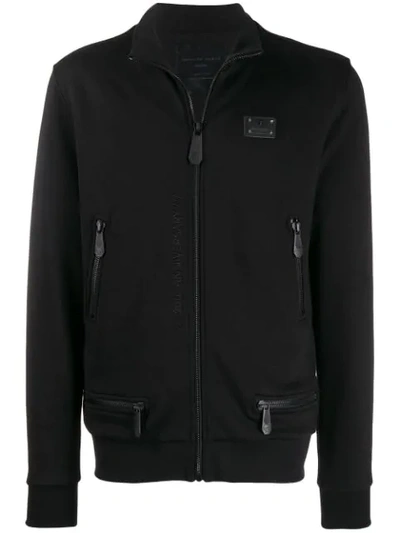 Shop Philipp Plein Jogging Jacket In Black