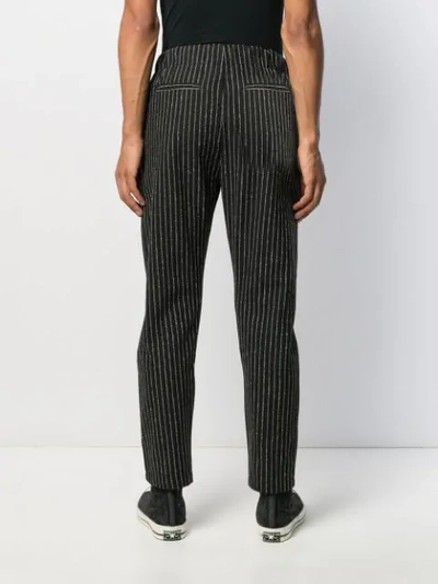 Shop The Silted Company Striped Trousers In Black