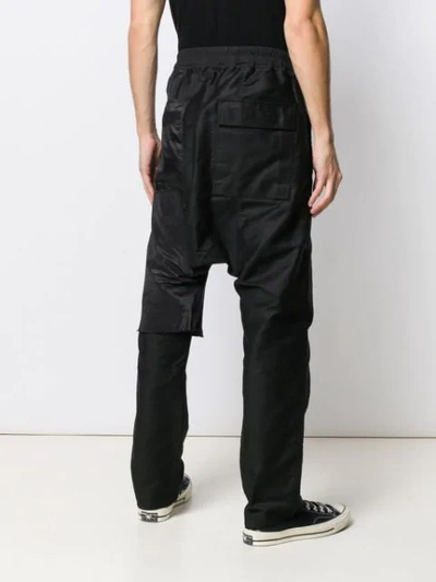 Shop Rick Owens Drkshdw Distressed Straight-leg Trousers In Black