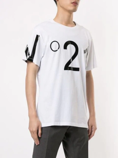 Shop N°21 Logo Printed T-shirt In White