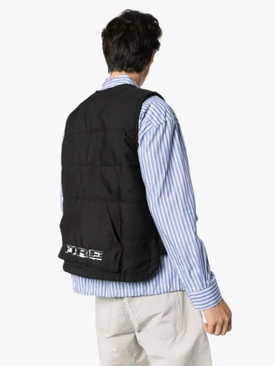 Shop Heron Preston Multi Pocket Varsity Jacket In Black
