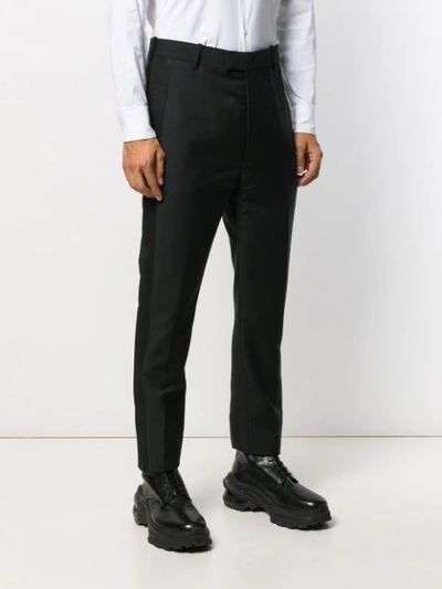 Shop Alexander Mcqueen Panelled Tailored Trousers In Black