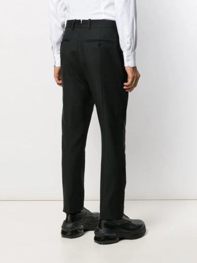 Shop Alexander Mcqueen Panelled Tailored Trousers In Black
