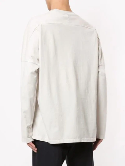 Shop Kazuyuki Kumagai Long-sleeved T-shirt In White