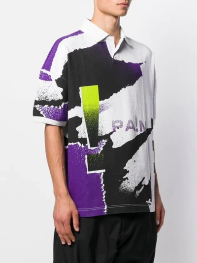 Shop Alexander Wang Multicoloured Polo Shirt In Grey