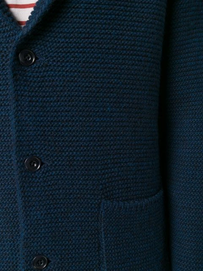 Shop Altea Knitted Blazer Jacket - Blue