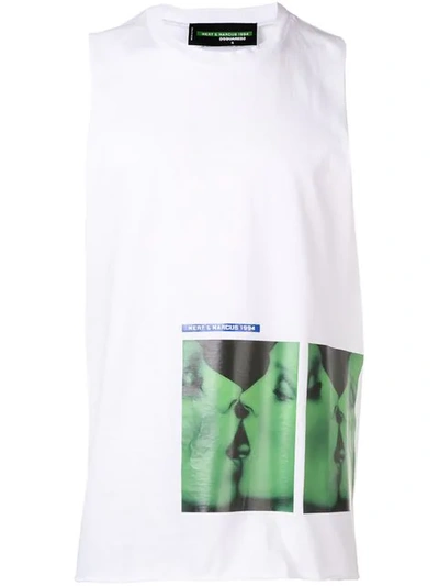 Shop Dsquared2 X Mert & Marcus 1994 Printed Tank Top In White