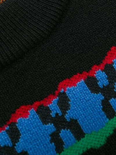 Shop Kenzo Peruvian Stripes Jumper In 99 Black