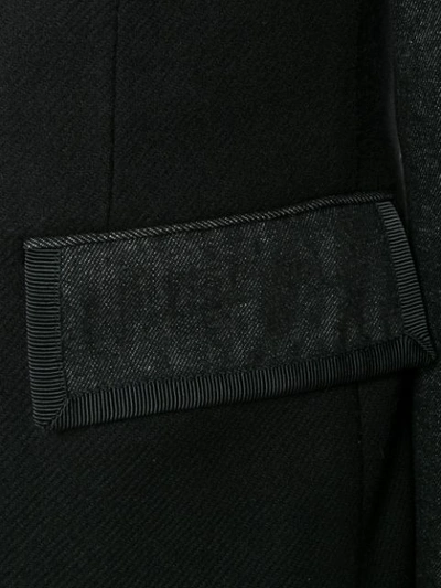 Shop Thom Browne Washed Denim Fun Mix Sport Coat - Black