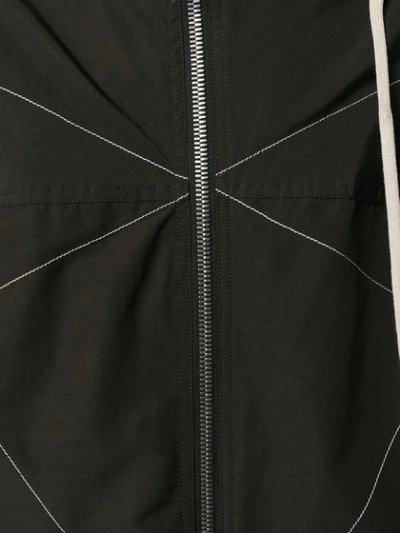 Shop Rick Owens Drkshdw Zipped Hooded Jacket In Black