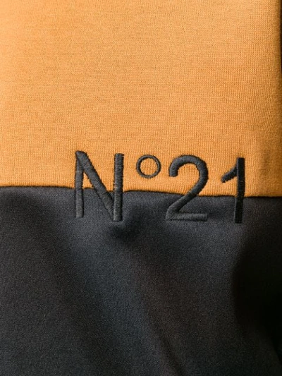 Shop N°21 Nº21 Colourblock Logo Track Top - Brown