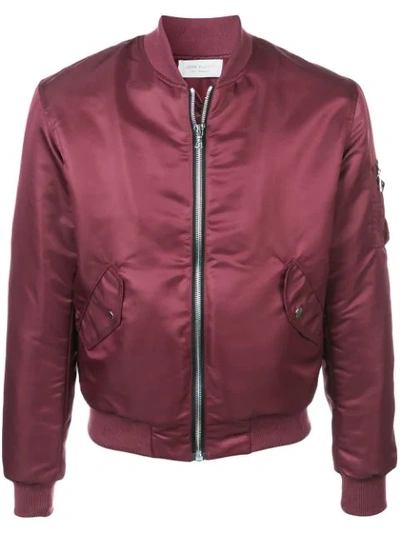 Shop John Elliott Classic Bomber Jacket In Red