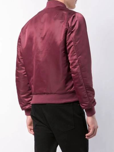 Shop John Elliott Classic Bomber Jacket In Red