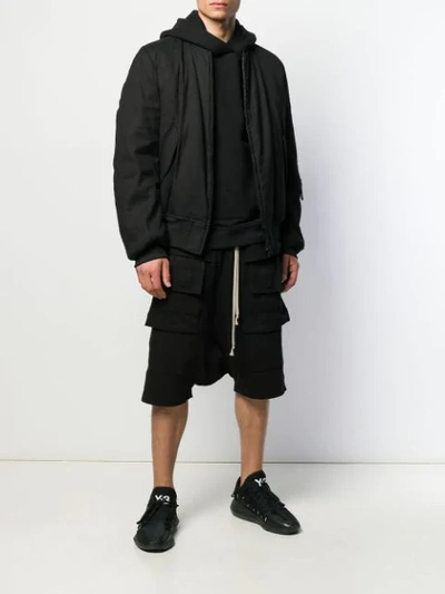 Shop Rick Owens Drkshdw Drop-crotch Shorts In Black