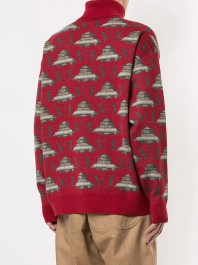 Shop Undercover Rollkragenpullover Mit Ufo In Red