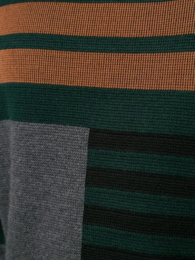 Shop Cerruti 1881 Geometric Knitted Jumper In Green