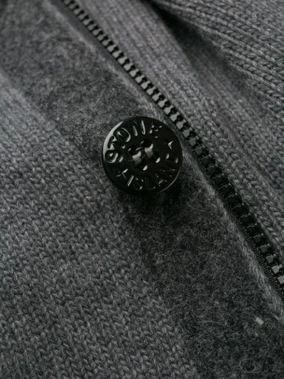 Shop Stone Island Button-down Cardigan In Grey
